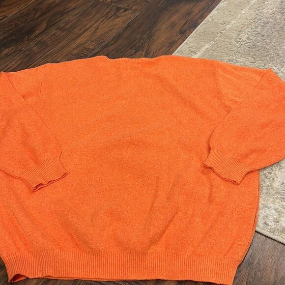 MOD GIONFRIDDO Italy made sweater size XXL crew neck in GUC orange grey - Picture 5 of 7